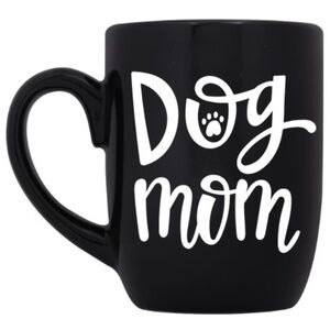 Dog Mom Black Coffee Cup Mug